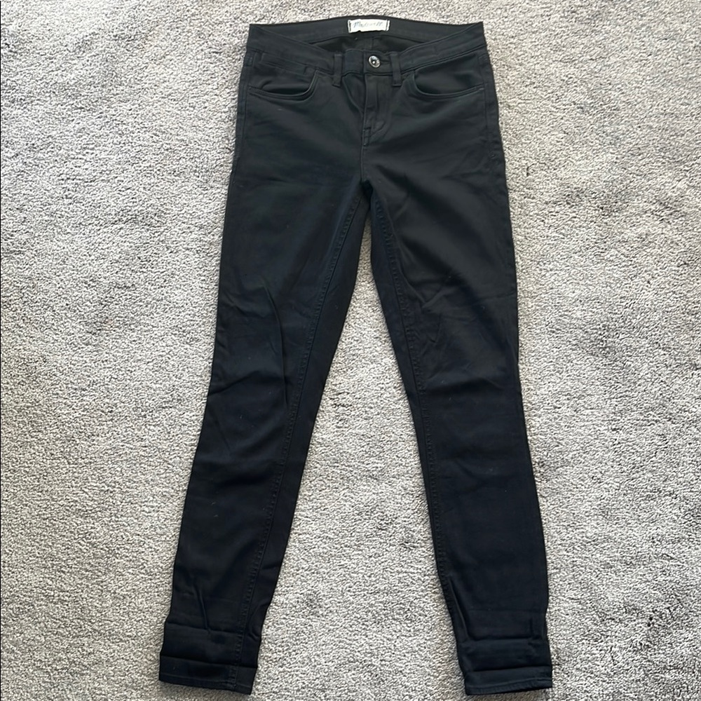 Madewell Black Skinny Jeans Stretchy Denim